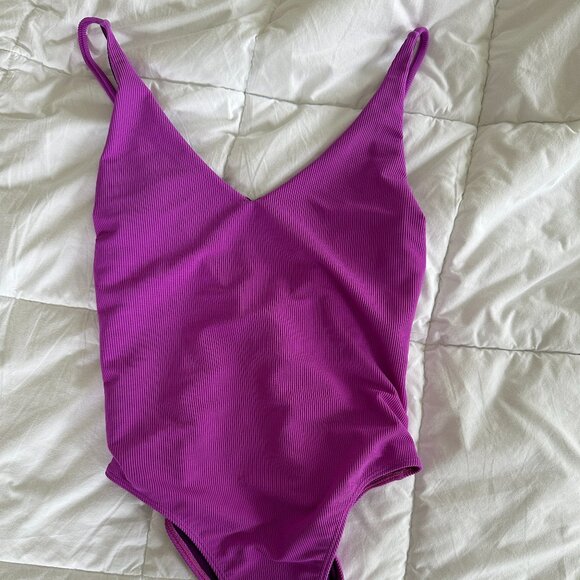 Beach Riot Other - NWOT Beach Riot Reese Ribbed One Piece in Glowing